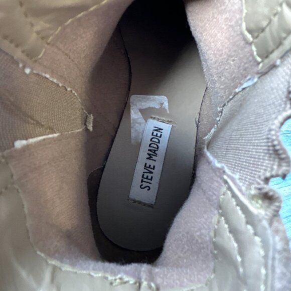 Steve Madden Jaffa Chelsea Boots Womens 7M Brown Suede Pull On Biker Moto Casual - Picture 5 of 12